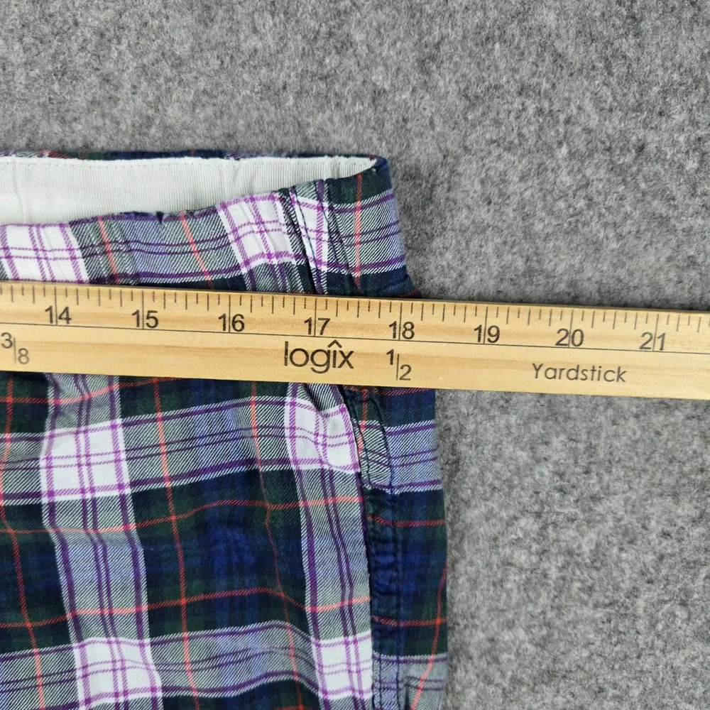 J. Crew Pajama Pants Womens Medium Blue Plaid Flannel Lounge Sleepwear Bottoms